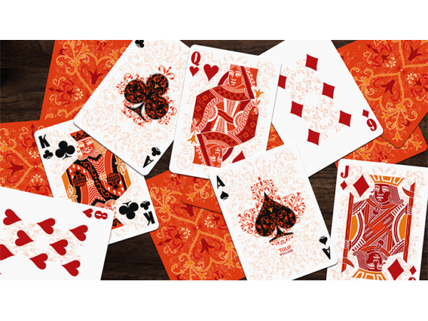 Tulip Playing Cards (Orange) by Dutch Card House Company