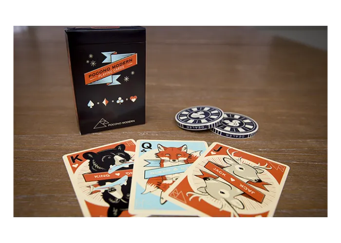 Woodland (black) Playing Cards