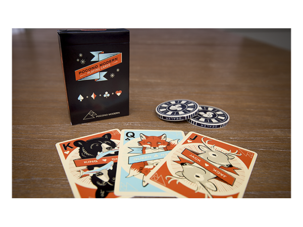 Woodland (black) Playing Cards