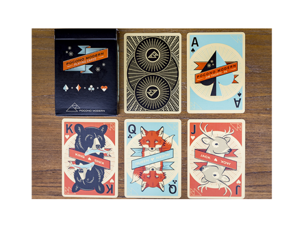 Woodland (black) Playing Cards