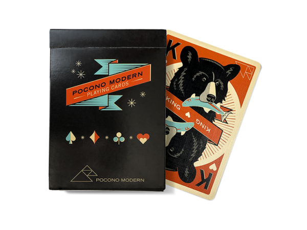Woodland (black) Playing Cards