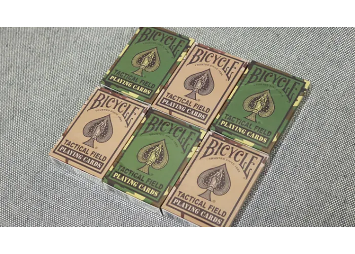 Bicycle Tactical Field Green Camo/Brown Camo (6 Decks) by US Playing Card Co