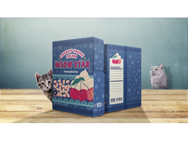 Meow Star Vending Machine (Cherry) Playing Cards by Bocopo