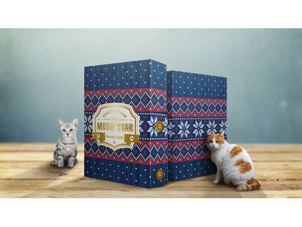 Meow Star (Knitted Sweater) Playing Cards by Bocopo