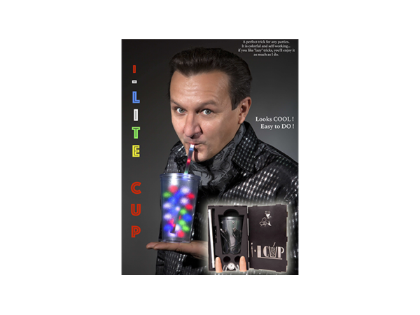 I-Lite Cup V2 (Red) by Victor Voitko (Gimmick and Online Instructions)