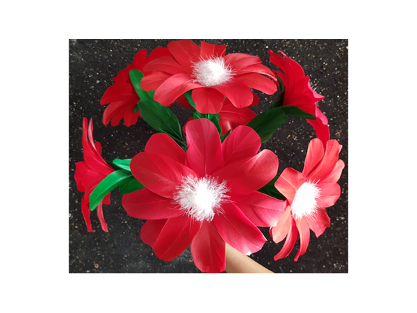 Red Flower (2 pack) by Black Magic - Trick