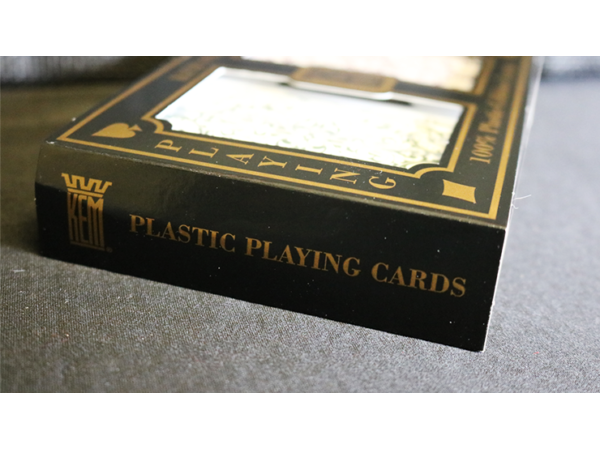 KEM Bridge Plastic Playing Cards Jacquard (Purple and Green 2 Deck Set Jumbo Index)