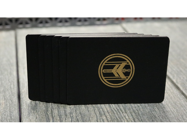 FIBER BOARDS Cardistry Trainers (Black Onyx) by Magic Encarta - Trick