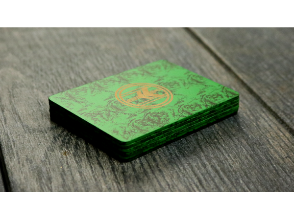 FIBER BOARDS Cardistry Trainers (Emerald Green) by Magic Encarta - Trick