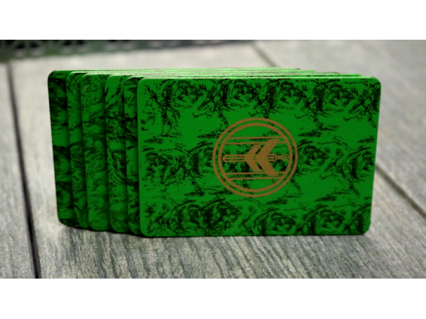FIBER BOARDS Cardistry Trainers (Emerald Green) by Magic Encarta - Trick