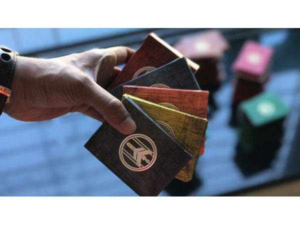 FIBER BOARDS Cardistry Trainers (Sodalite) by Magic Encarta - Trick