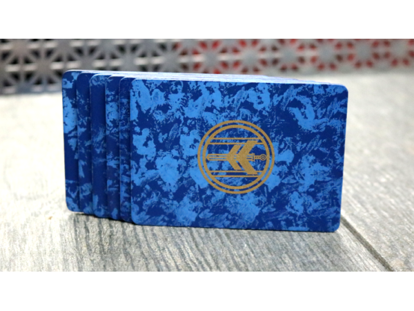 FIBER BOARDS Cardistry Trainers (Sodalite) by Magic Encarta - Trick