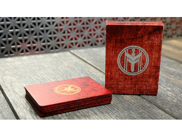 FIBER BOARDS Cardistry Trainers (Jasper Red) by Magic Encarta - Trick