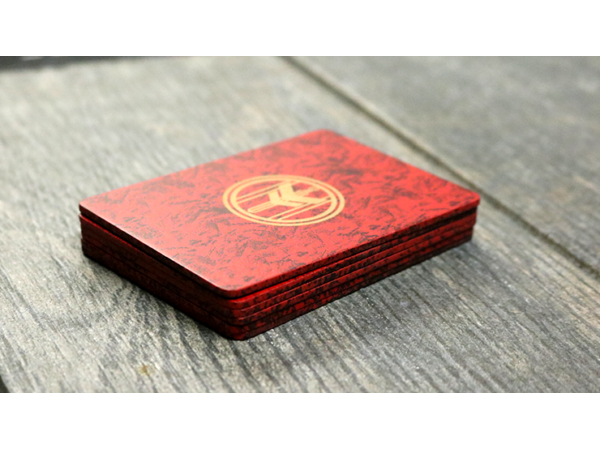FIBER BOARDS Cardistry Trainers (Jasper Red) by Magic Encarta - Trick