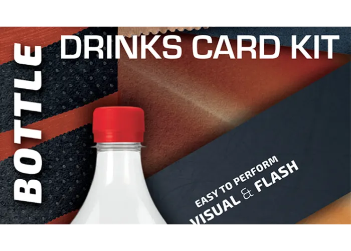 Drink Card KIT for Astonishing Bottle (Gimmick and Online Instructions) by João Miranda and Ramon Amaral