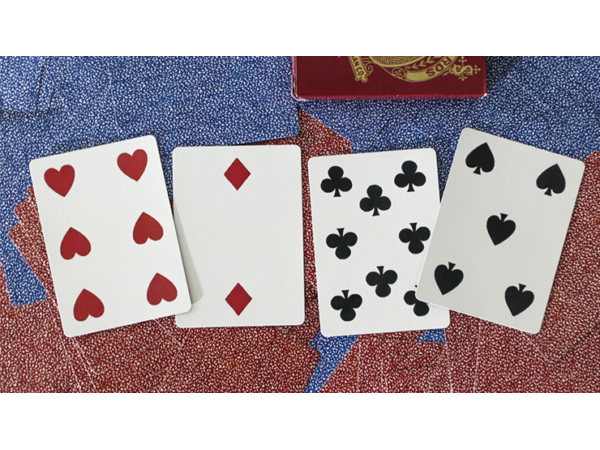 Limited Late 19th Century Square Faro (Red) Playing Cards