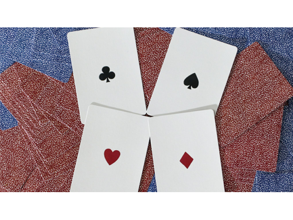 Limited Late 19th Century Square Faro (Red) Playing Cards