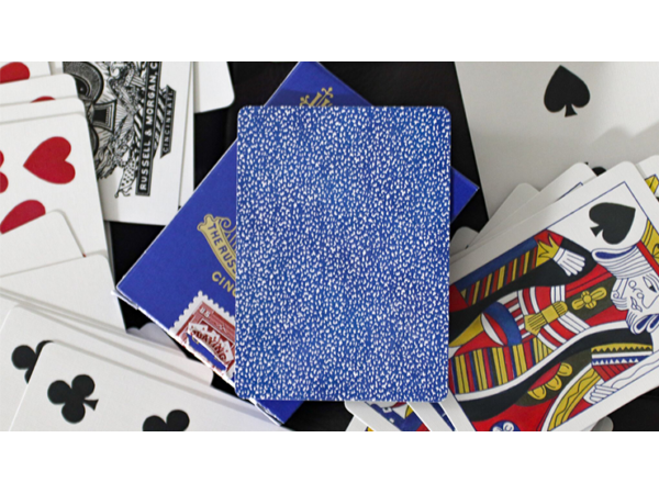 Limited Late 19th Century Square Faro (Blue) Playing Cards