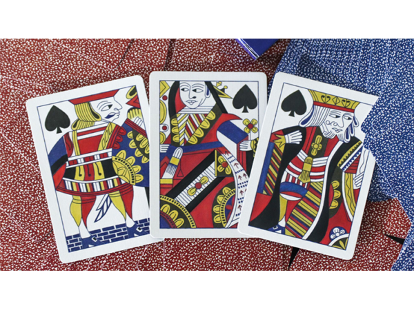 Limited Late 19th Century Square Faro (Blue) Playing Cards