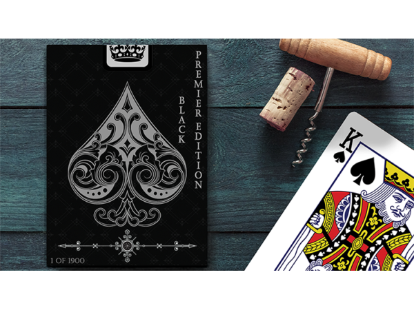 Vintage Label Playing Cards (Premier Edition Black) by Craig Maidment