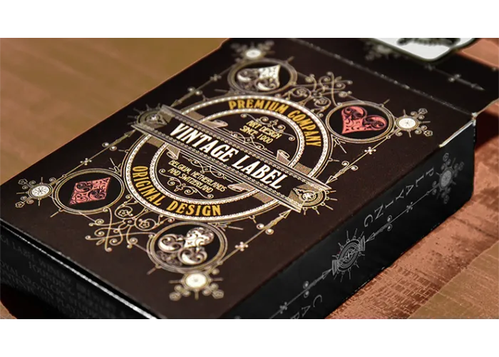Vintage Label Playing Cards (Silver Gilded White Edition) by Craig Maidment
