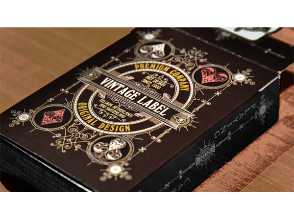 Vintage Label Playing Cards (Silver Gilded White Edition) by Craig Maidment