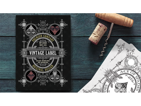 Vintage Label Playing Cards (Silver Gilded White Edition) by Craig Maidment