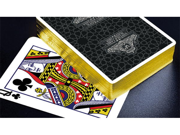 Vintage Label Playing Cards (Gold Gilded Black Edition) by Craig Maidment