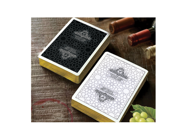 Vintage Label Playing Cards (Gold Gilded Black Edition) by Craig Maidment
