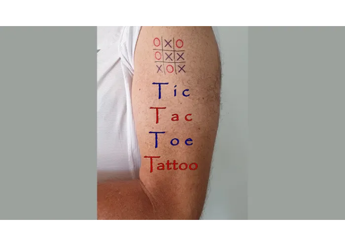 Tic Tac Toe Tattoo by Eran Blizovsky