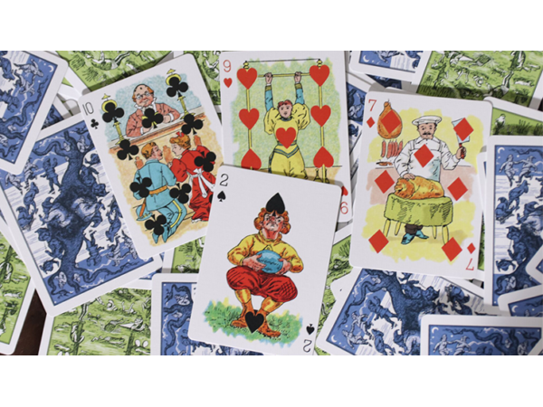 Limited Edition Hustling Joe (Frog Back Green Box) Playing Cards