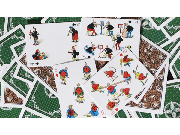 Limited Edition Late 19th Century Vanity Creature (Red) Playing Cards