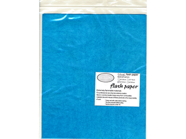 Pyro Papier blau (Flash Paper) - 5 er Pack