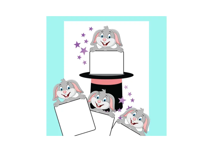 Cardiographic LITE ACTION BUNNY ADD ON (Blank Card) by Martin Lewis - Trick
