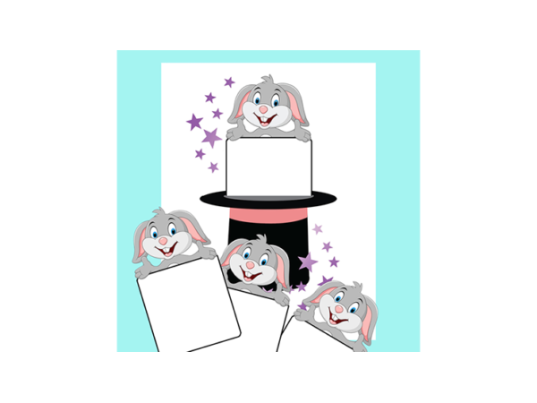 Cardiographic LITE ACTION BUNNY ADD ON (Blank Card) by Martin Lewis - Trick