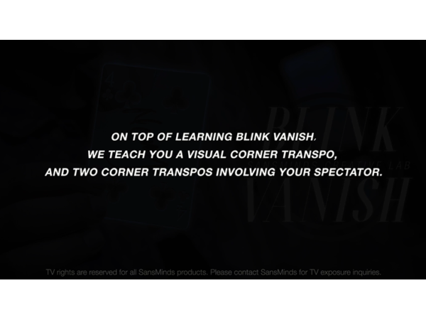 Blink Vanish (DVD and Gimmick) by SansMinds - DVD