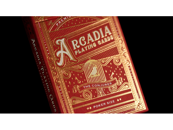The Conjurer Playing Cards (Red) by Arcadia Playing Cards