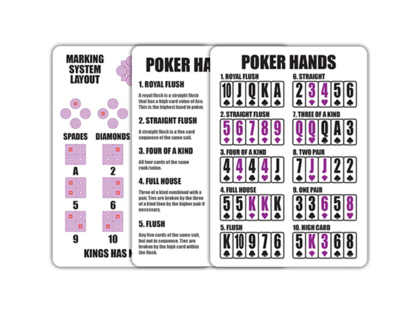 Rouge Amethyst Purple (Marking System)  Playing Cards