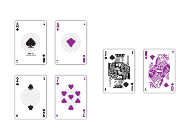 Rouge Amethyst Purple (Marking System)  Playing Cards