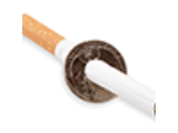 Cigarette Thru Quarter (One Sided) by Eagle Coins - Trick