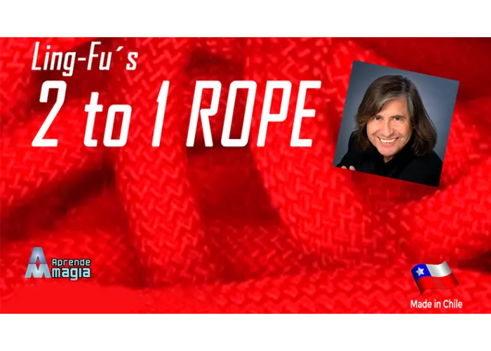 2 TO 1 Rope (Red) by Aprendemagia