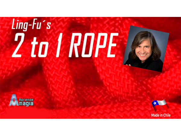 2 TO 1 Rope (Red) by Aprendemagia