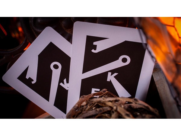 Sinis (Raspberry and Black) Playing Cards by Marc Ventosa