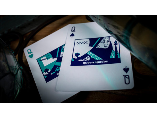 Sinis (Turquoise) Playing Cards by Marc Ventosa