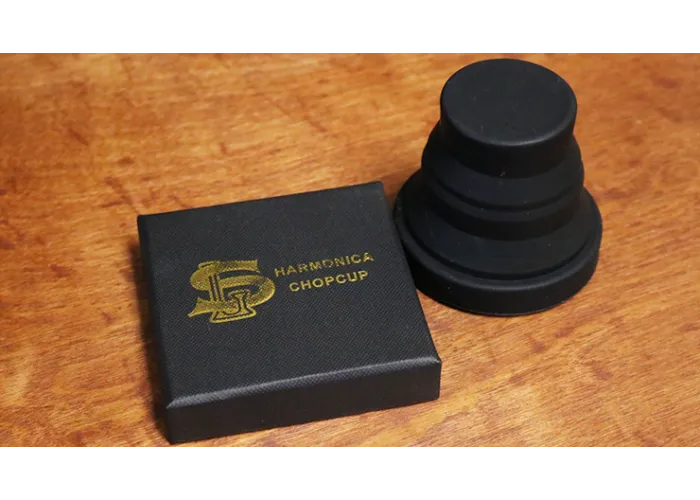 Harmonica Chop Cup Black 2 (Silicon) by Leo Smetsers