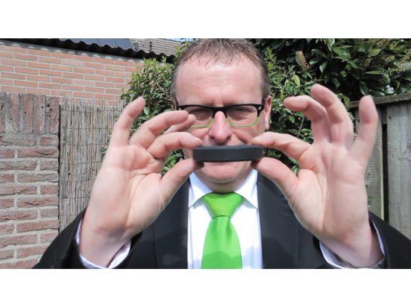 Harmonica Chop Cup Black 2 (Silicon) by Leo Smetsers