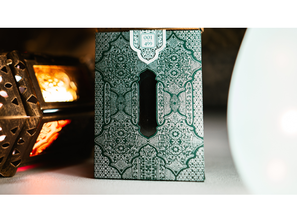 Limited Edition 2019 National Playing Card Deck Zellij Tile (Club ARCH) GREEN/WHITE by Seasons Playing Card