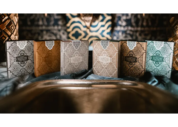 Limited Edition 2019 National Playing Card Deck Zellij Tile (Club Room) COPPER/BLACK by Seasons Playing Card