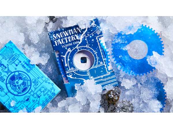 Snowman Factory Playing Cards by Bocopo