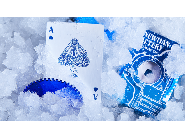 Snowman Factory Playing Cards by Bocopo